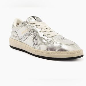 NWOT;Schutz
Metallic Leather & Glitter Low-Top Sneakers💥